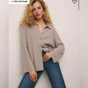 Reformation 100% cashmere Fantino cardigan size small